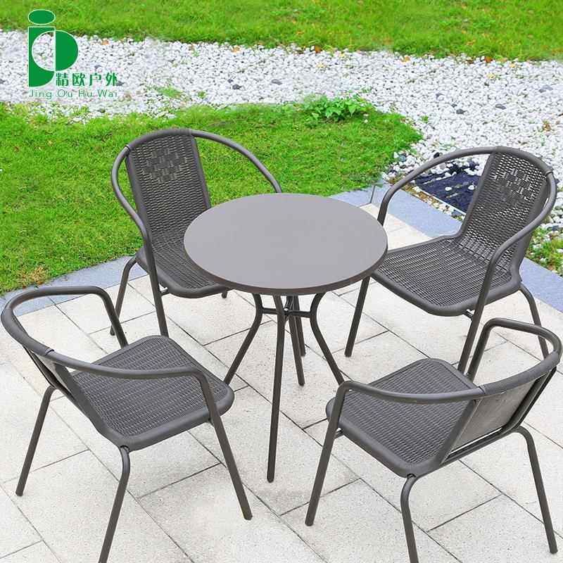 户外椅阳台小桌椅室外院凉43040藤椅几茶组合户外休闲桌椅竹庭椅