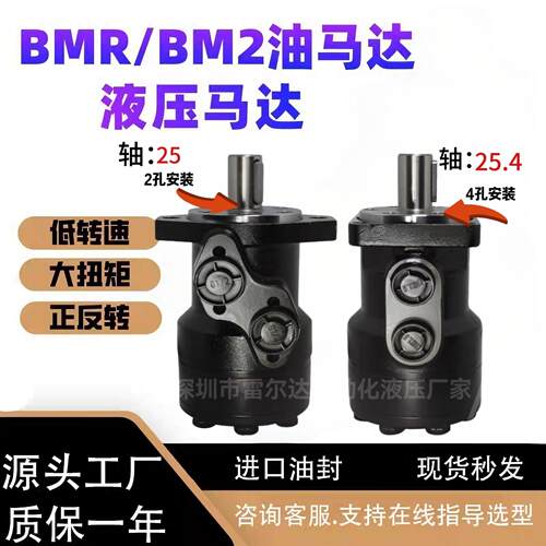 液压油马达BMR/BM2/BMH/50 80 100 160 200 250 315 模具摆线马达