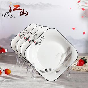 家用5寸小碗 饭碗加厚防烫餐具4.5英寸陶瓷米饭碗10个碗筷碗碟套装
