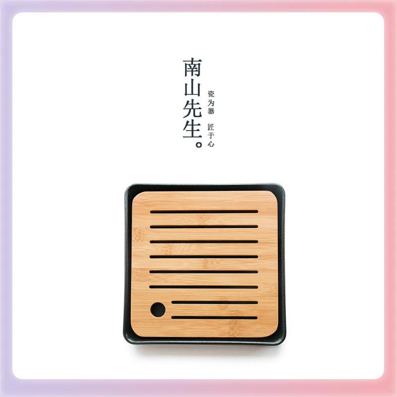 3YK茶盘陶瓷储水式干泡盘办公室茶具家用简约小茶台托盘