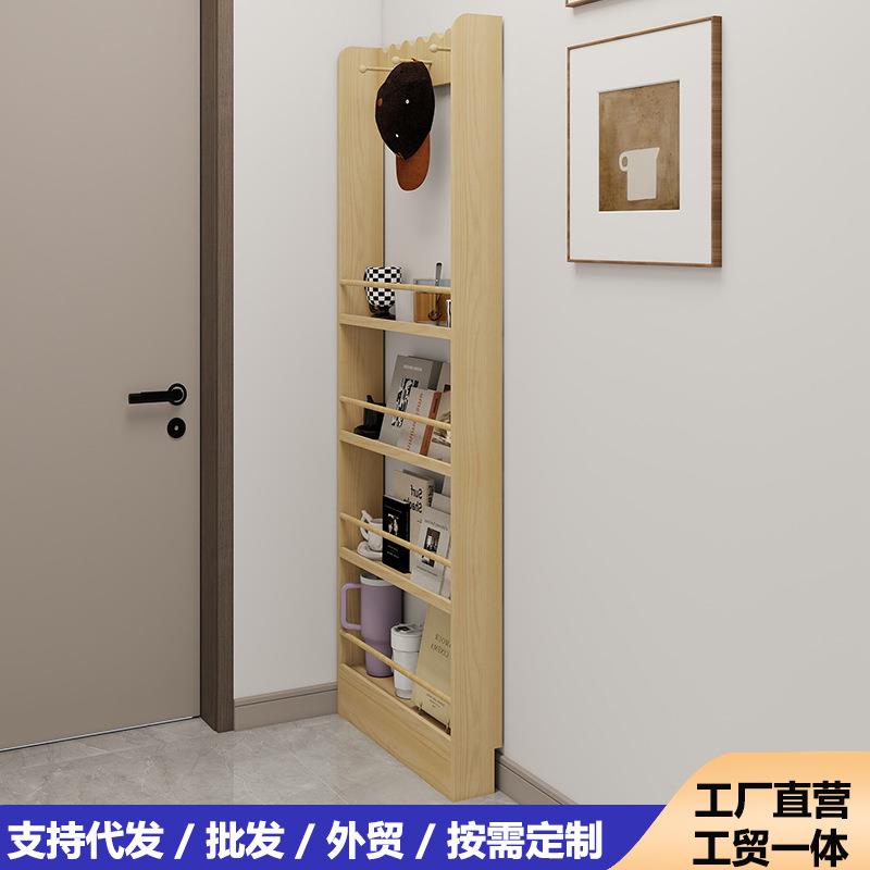 书架门后挂钩功置物架木靠储物实多层收纳架墙绘本架286SMSJ多能