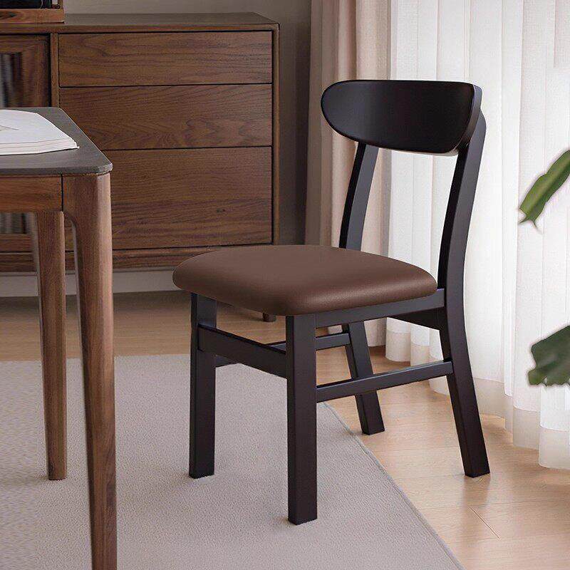 餐椅家用2026新款现简约纯实木靠背椅子餐厅吃饭木质餐桌椅凳子