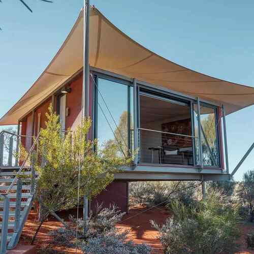 酒店帐篷尖顶野奢营地民宿帐篷网红户外豪华露营房钢结构住宿帐篷