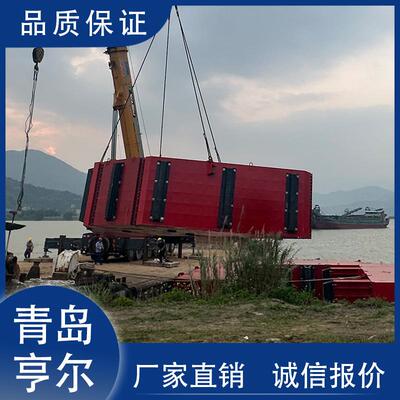 自浮式防撞设施浮动式钢覆复合材料防撞浮箱FRP防撞圈保护桥梁