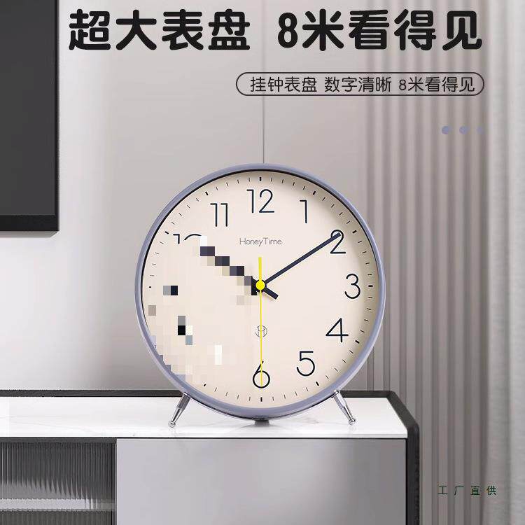 德国F98ST56S闹钟摆台式时钟座钟家用客厅现代放钟件摆桌面钟台表