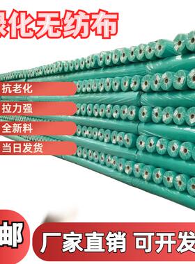 园林绿化不织布布边坡绿色透气膜工地防尘盖土布草坪护坡植草不织