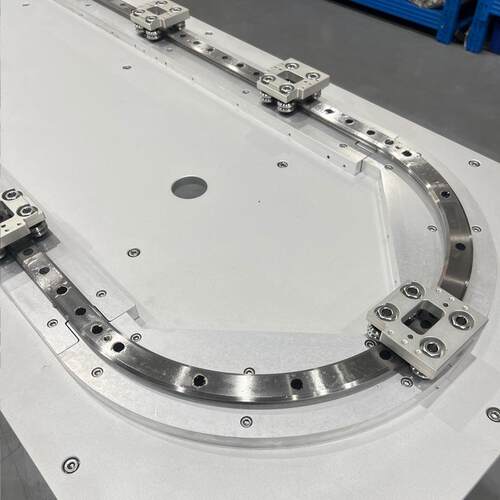 椭圆环形导轨高精度滑座循环输送线形导流水线链条传动滑块滚珠