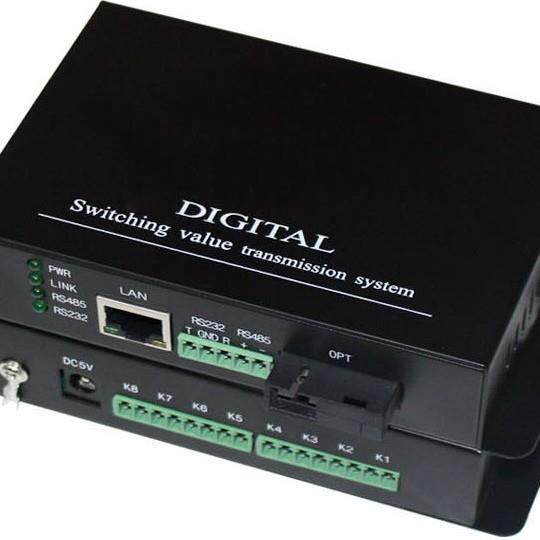 2路4路6路8路16路开关量+1路网络+1路485数据光端机 工业级SC单纤