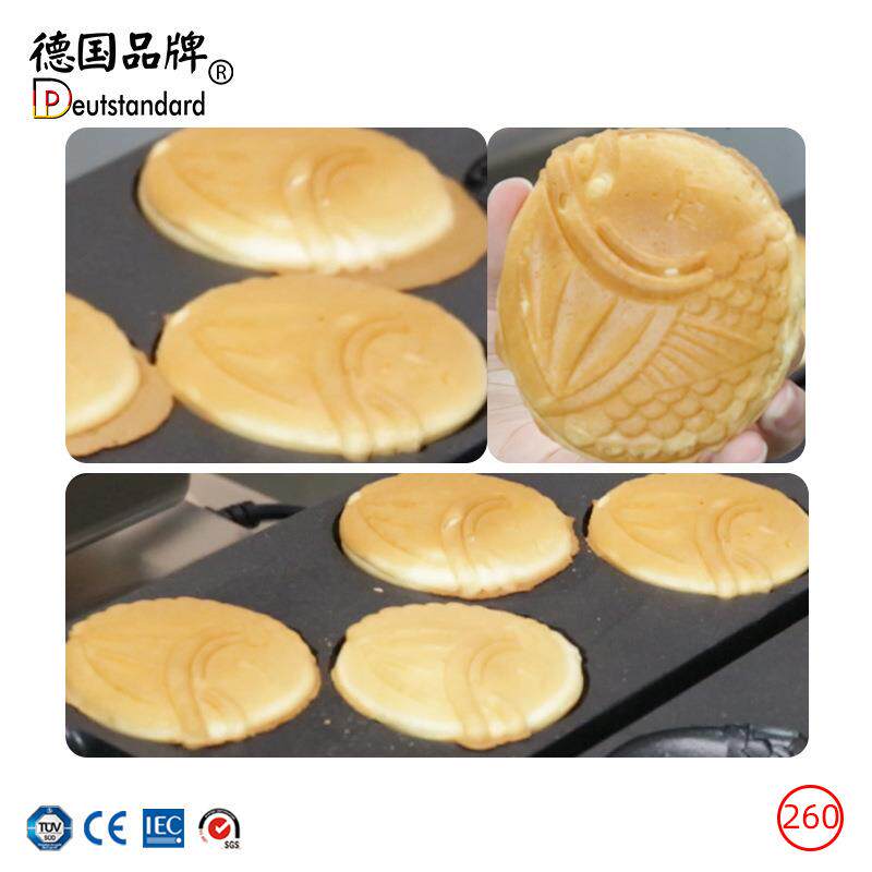 华夫饼迷你鲷鱼烧机圆形红豆饼稠鱼烧电热五谷鱼饼机烤饼机NP260