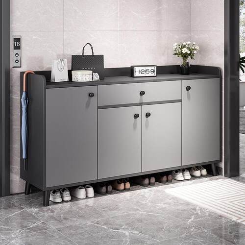 鞋柜家用门口室内简约现代收纳储物玄关柜经济型小入户大容量鞋架