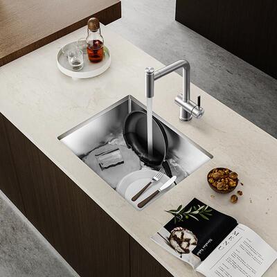 尼洛施加厚不锈钢黑色迷你小单水槽厨房家用洗菜盆洗碗槽台下盆