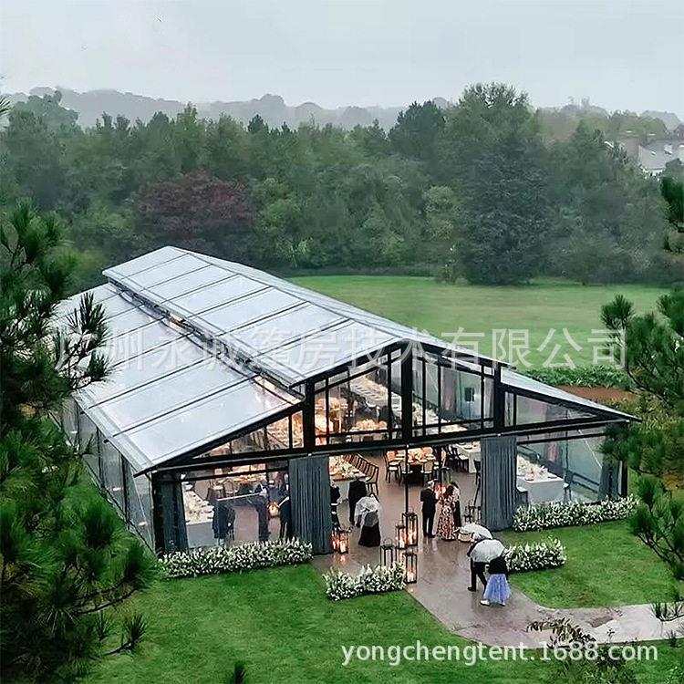 婚礼篷房欧式宴会婚庆帐篷庆典活动透明中庭帐篷Weddingtent