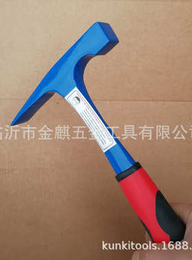 金麒牌迷你平头地质锤 迷你鸭嘴地质锤 K8008S-FB 泥工锤 砖锤