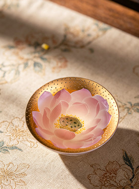 999黄金杯主人杯省大师肖建辉功夫品茗杯茶盏茶杯高温煅烧陶瓷杯