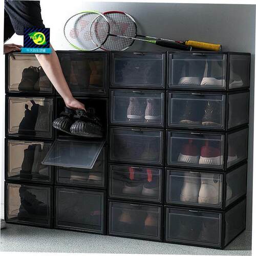 Shoe storage box transparent plastic basketball shoes box