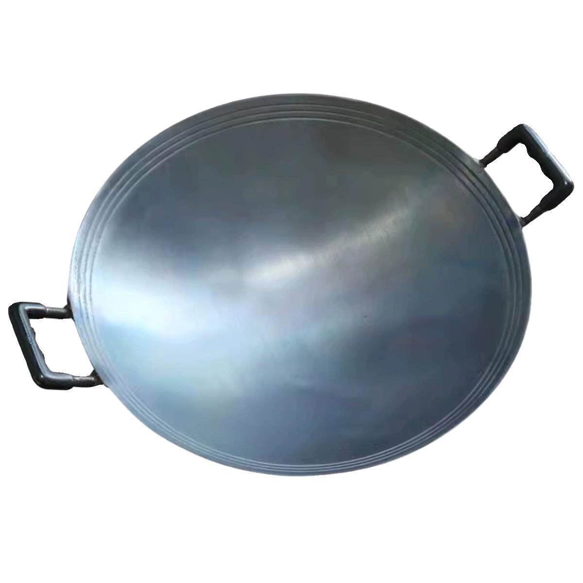 陈枝记生铁锅香港双耳铸铁大炒锅家用炒菜纯铁锅圆底无涂层不粘镬