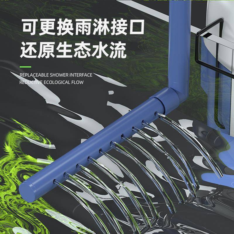 新款直销鱼缸水族箱缸外过滤桶外置过滤器壁挂式瀑布过滤机增氧外