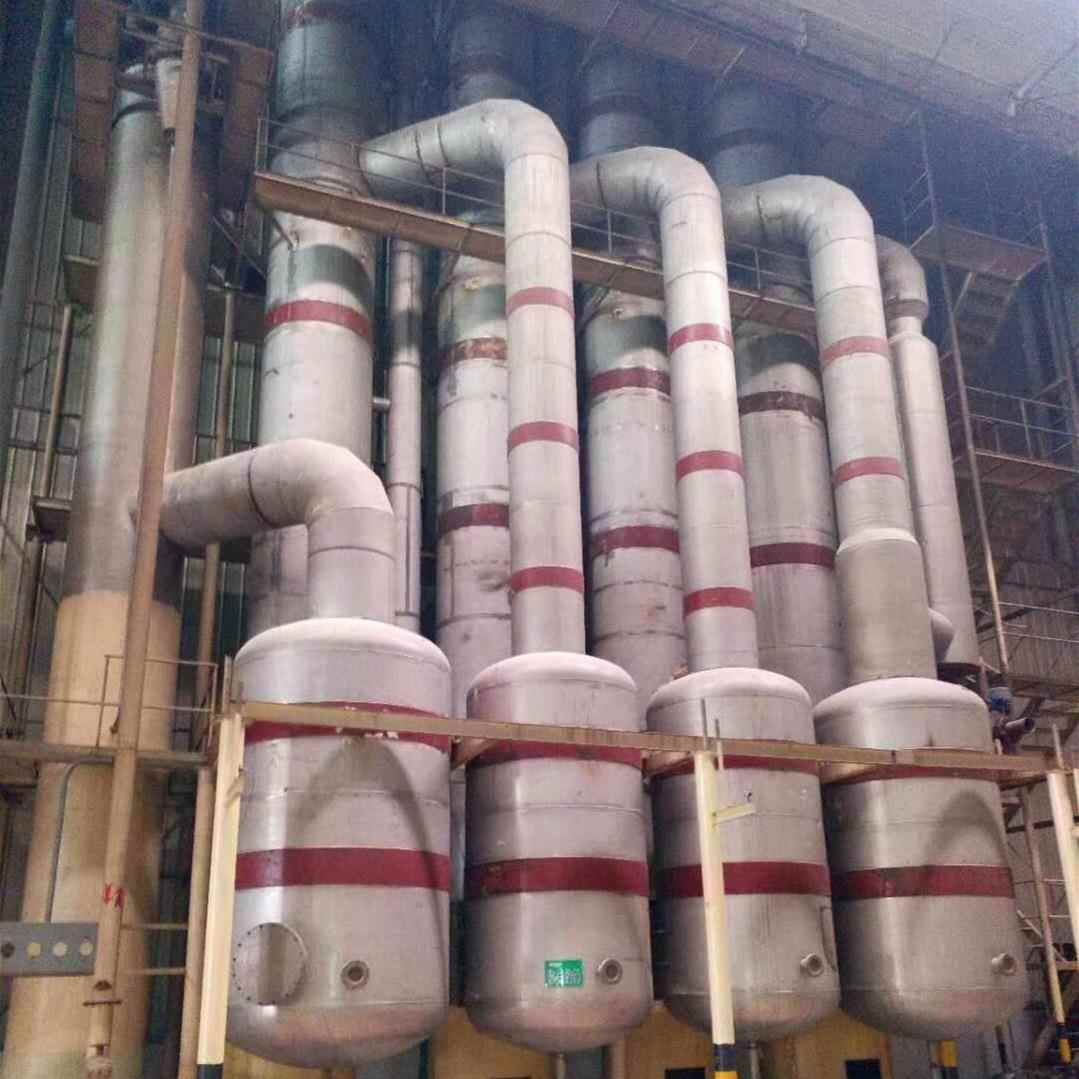 回收二手双效三效四效降膜蒸发器，二手浓缩器，二手刮板蒸发器