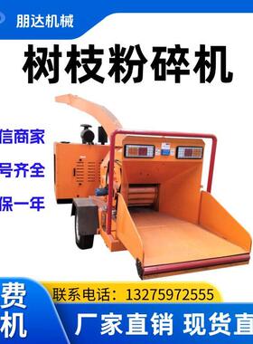 树枝粉碎机园林粉碎葡萄藤果树枝的机械设备木材粉碎机朋达