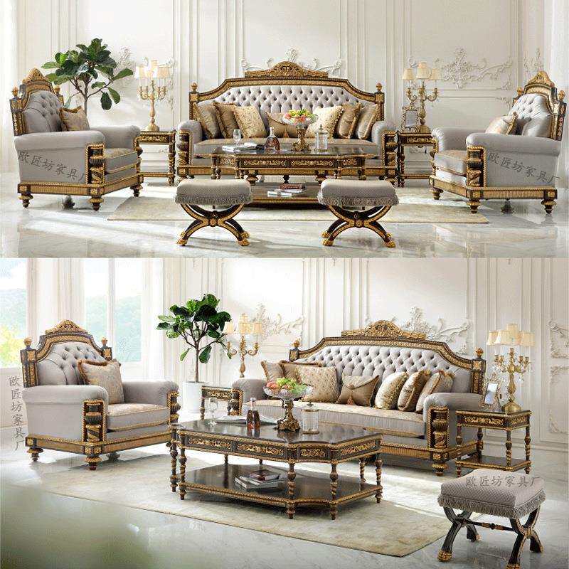 英式布艺沙发法式轻奢沙发欧式布艺沙发新古典布艺沙发温莎堡沙发