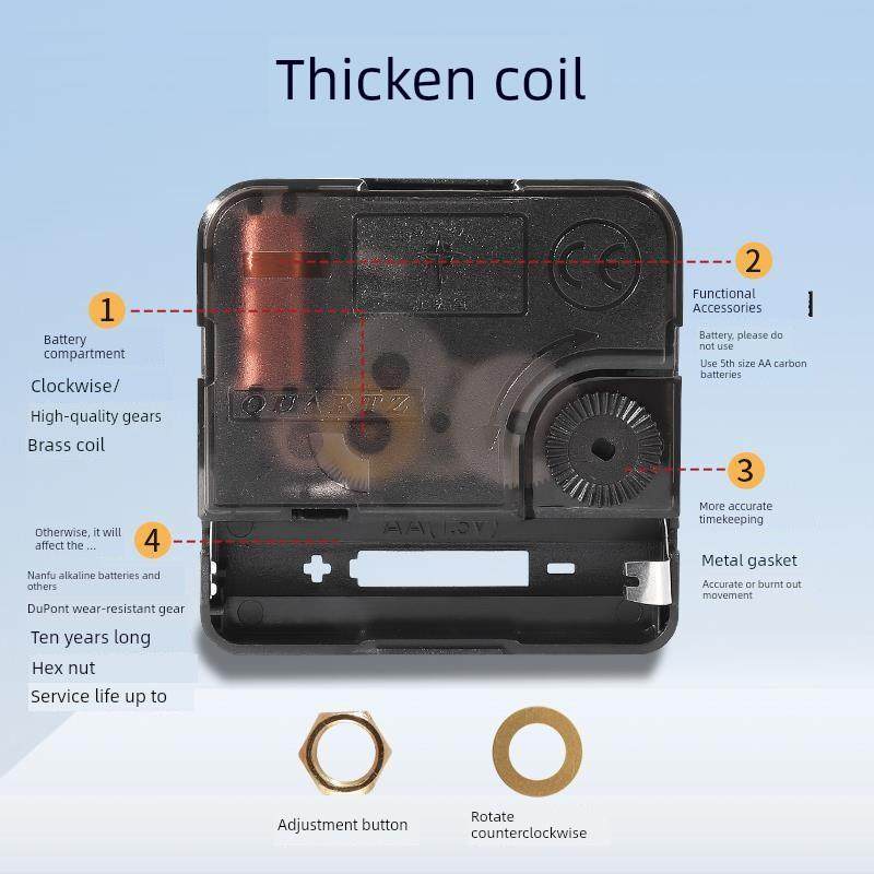 北极星钟表机芯石英钟表芯扫秒钟静音挂钟扫秒十字绣DIY时钟配件,家居饰品,挂钟,淘宝优惠券,粉丝福利购,淘宝优惠卷