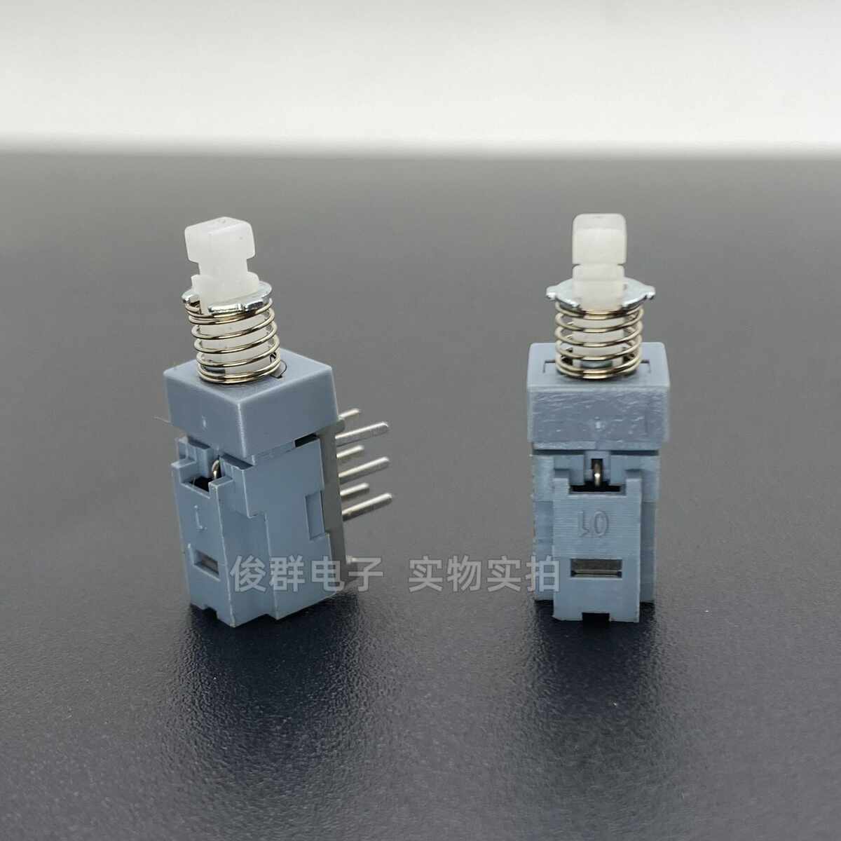 进口微型自锁开关6脚带锁可调电源按键功放音响琴键A03直键按钮