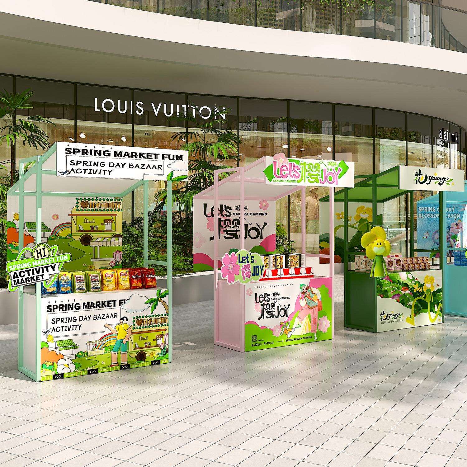 户外景区美食街小吃摊位架网红大型活动摆摊架集市可移动展示架子