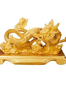厂家祥龙盛世龙摆件神兽图腾龙树脂工艺品摆件创意家居摆件