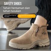 防砸防刺穿钢包头轻便防臭电焊工高级美国工作鞋 春夏季 男款 劳保鞋