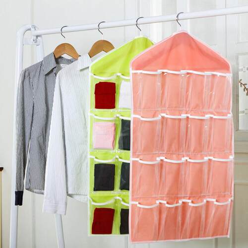Transparent Visible Underwear and Socks Organizer 16-Compart