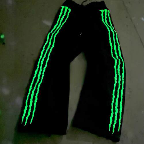 American Style Sweatpants Y2K Claw Stripe Fluorescence Pants
