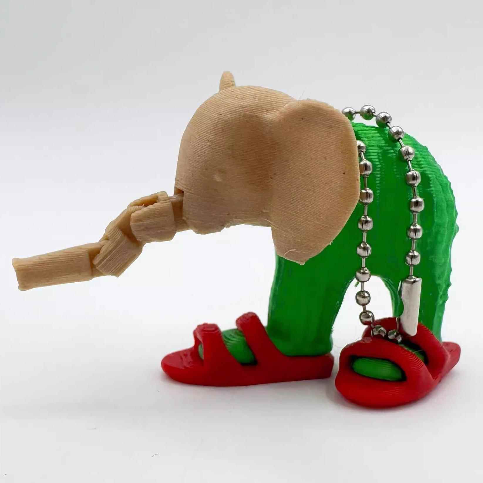 3d打印外国ai山海经仙人掌大象公仔钥匙扣losliriliritos手办挂件