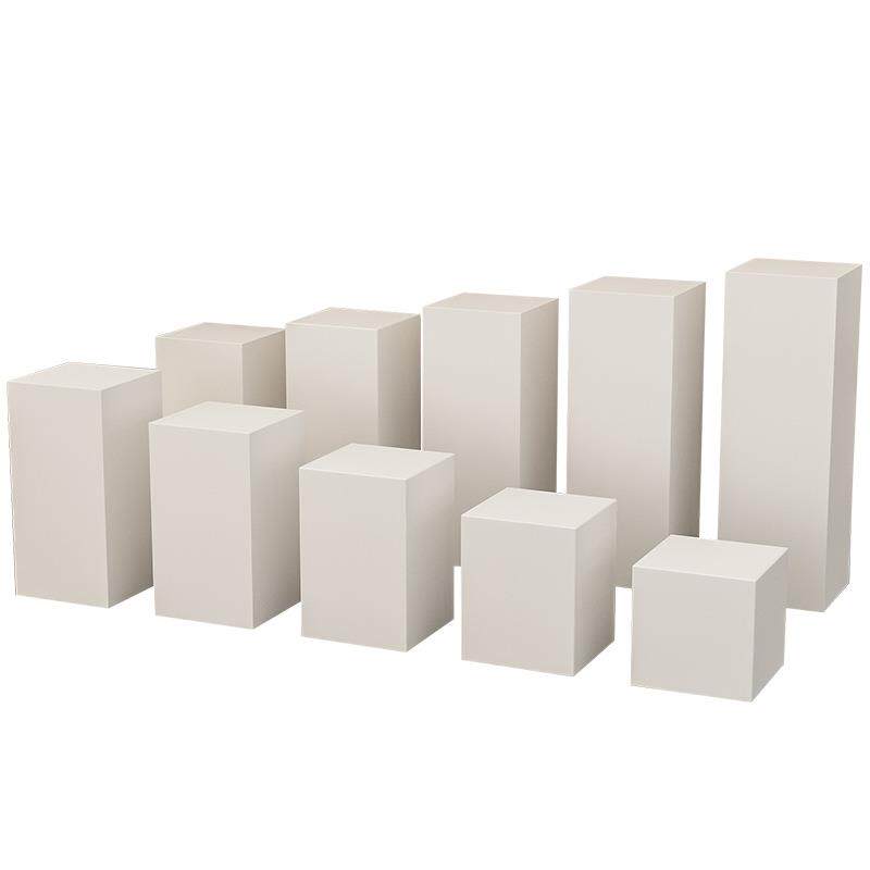 木质烤漆黑色展示台橱窗地台模特底座珠宝首饰展示柜陈列柜方形架