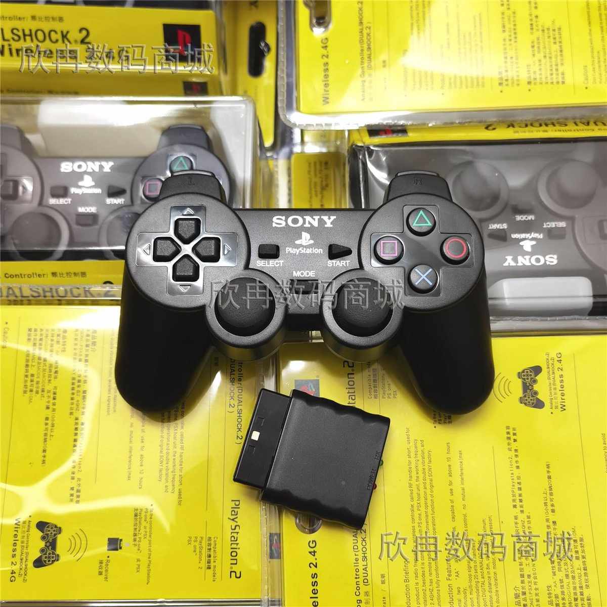 PS2手柄PS2有线手柄PS2振动遥控器PS震动手柄PS2无线手柄摇杆手把