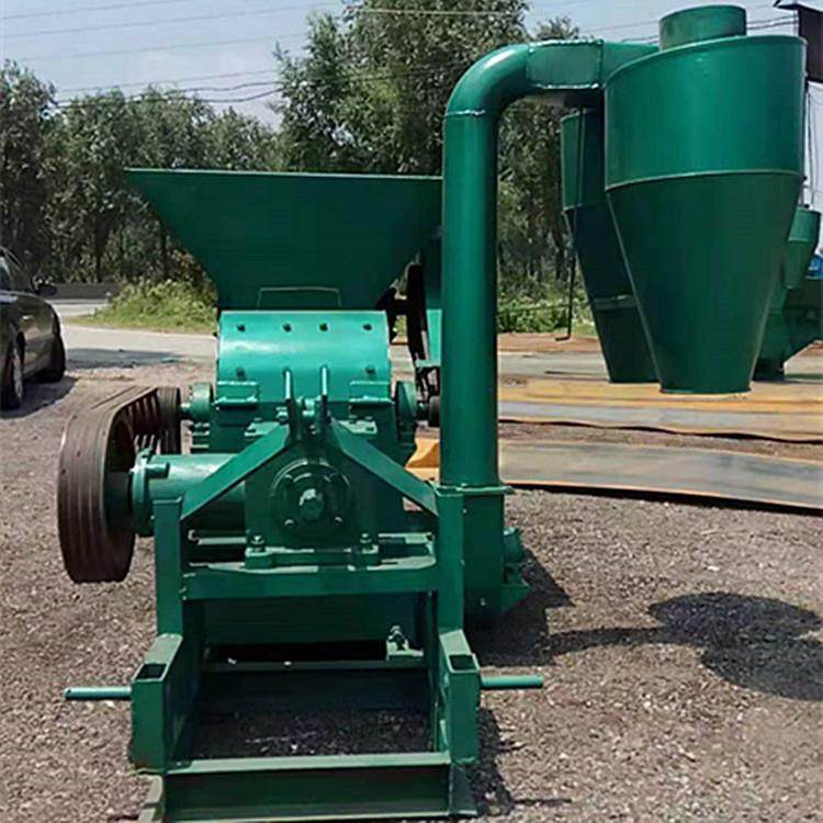 大型沙克龙除尘粉糠机 秸秆饲料铡草粉草机 自动进料稻草粉糠机