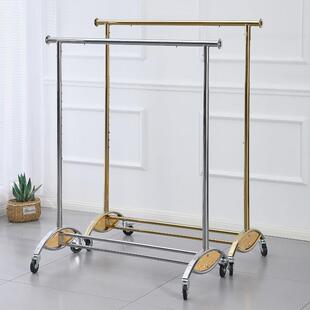 服装店展示架可移动龙门架展会促销直播挂衣架可伸缩特卖专用架子