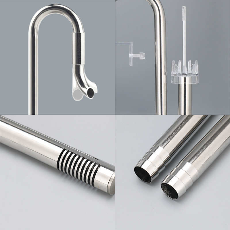 万引水草不锈钢进出水除油膜套装草缸配件鱼缸过滤桶器去设备水管