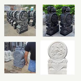 门墩抱鼓石青石圆鼓门口摆放石门鼓门当做旧优惠石鼓
