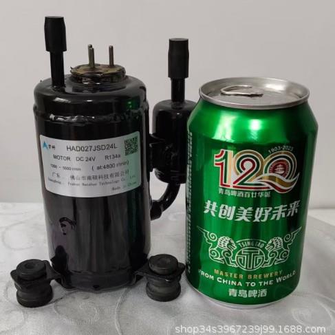 微型制冷压缩机排量2.7CC制冷量600WDC24V露营空调微型冷水高效