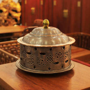 奶茶锅蒙古御锅煮奶茶锅蒙餐专用纯紫铜内蒙熬奶茶锅烩菜铜锅