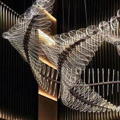 制作ktv七彩异形灯饰个性创意造型吧台氛围变色龙咖啡厅装饰吊灯