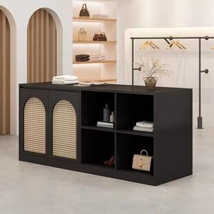 服装店中岛台女装店展示台简约现代储物柜烤漆网红中岛柜中间陈列