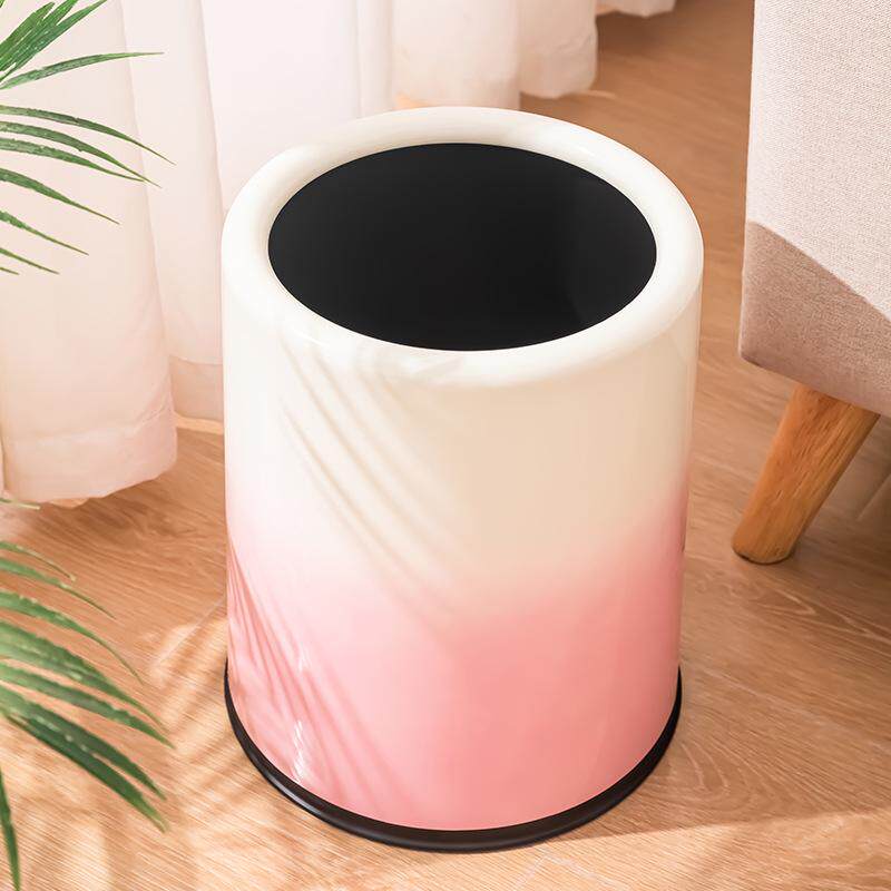 家用高档渐变色新款双值高厨房桶无盖客厅大号加2024垃圾桶加厚颜