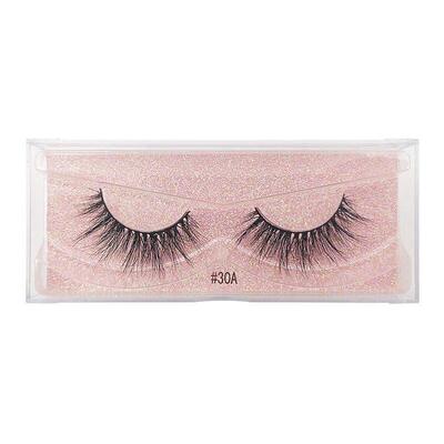 1 Pair Messy Real 3D Mink Eyelashes Makeup False Lashes