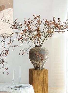 山归来天然植物干花花束客厅摆设侘寂风插花干树枝装饰摆件干枝