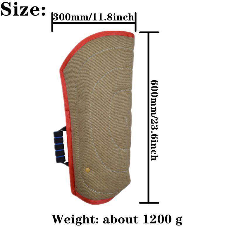 斜纹麻加厚护袖德牧马犬开口袖咬靶训犬扑咬袖训狗用品