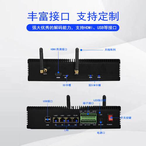 AI边缘计算服务器盒子AI行为分析人工智能管理人脸识别智慧校园智