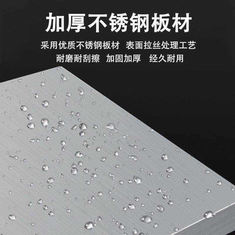 不锈钢拆装工作台桌子双层厨房操作台饭店切菜案板台面商用打荷台