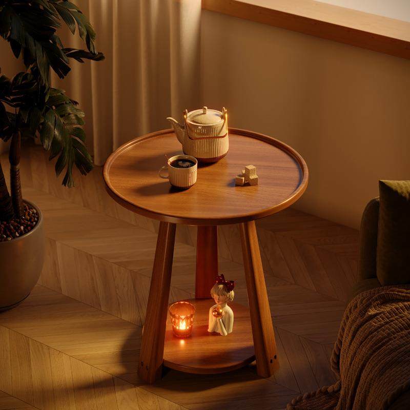 轻奢实木小茶几小边几置物小桌子小户型客厅家用洽谈桌休闲小圆桌,住宅家具,角几/边几,淘宝优惠券,粉丝福利购,淘宝优惠卷
