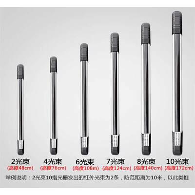 艾礼ABI10 30 60 100-764防盗红外报警器光栅4光束栅栏对射道闸